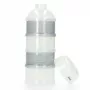 Alecto BF-4 Δοχείο σκόνης γάλακτος με 3 θήκες, BPA-free, αδιάβροχο, Λευκό/Διαφανές