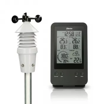 Alecto WS-3400 Επαγγελματικός Μετεωρολογικός Σταθμός με ασύρματο 5-in-1 αισθητήρα