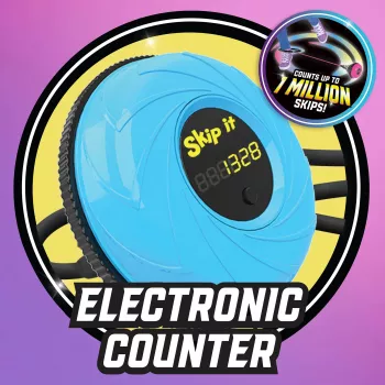 Just Play Skip It Deluxe πετρόλ - παιχνίδι σχοινάκι αστραγάλου με μετρητή και φωτεινά φώτα για παιδιά από 6 ετών