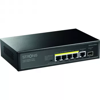 Strong SW5011POE+ 8-Port Gigabit PoE+ switch, 120W budget, μέταλλο, χωρίς ανεμιστήρα