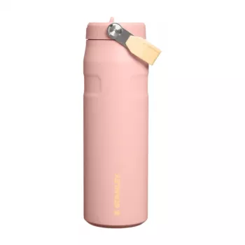 Stanley IceFlow φιάλη με αναδιπλούμενο καλαμάκι 2.0 710 ml ροζ ροδάκινο