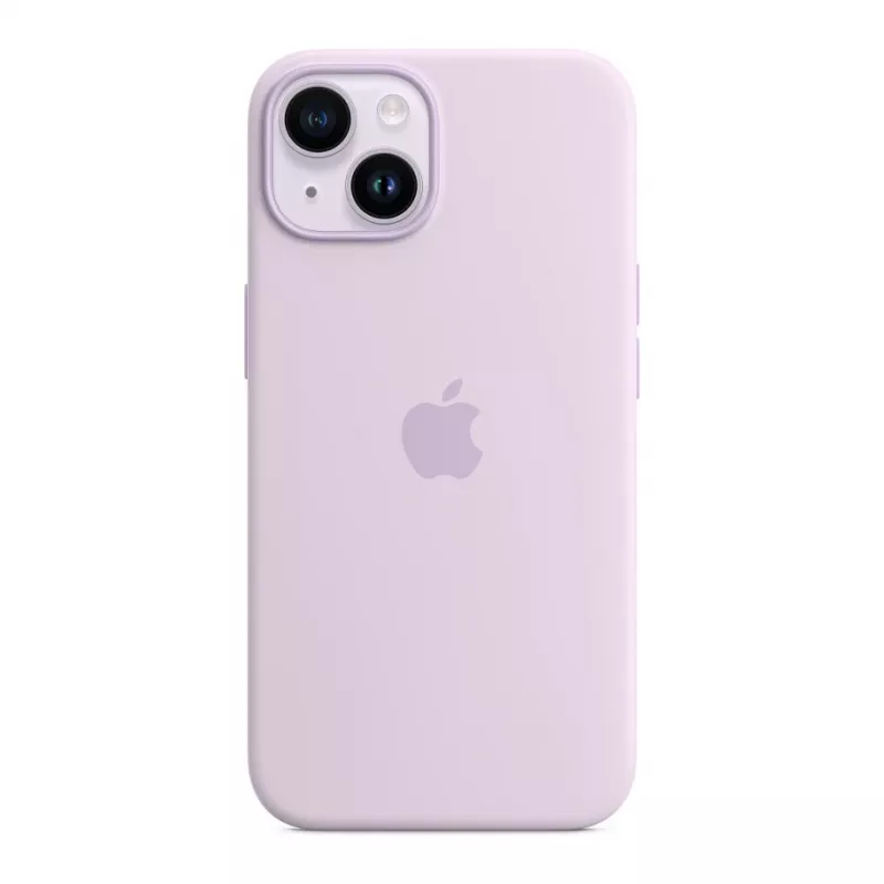 Apple iPhone 14 θήκη σιλικόνης με MagSafe - λιλά (MPRY3ZM/A)