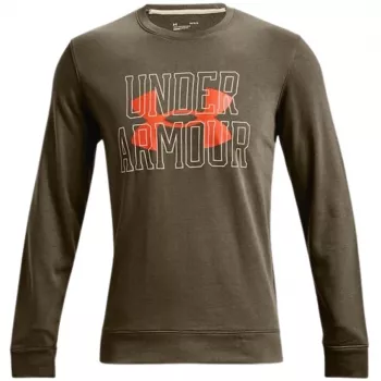 Under Armour UA Rival Terry Logo Crew ανδρικό φούτερ Δασικό πράσινο