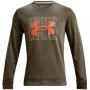 Under Armour UA Rival Terry Logo Crew ανδρικό φούτερ Δασικό πράσινο