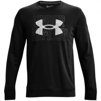 Under Armour UA Rival Terry Logo Crew ανδρικό φούτερ Μαύρο 1370391 001