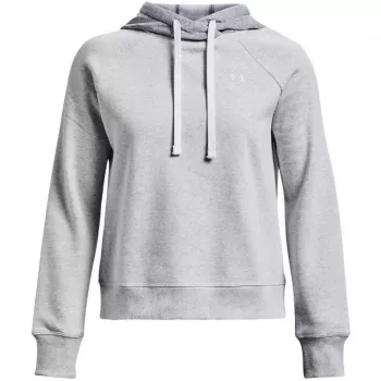 Under Armour γυναικεία Rival Fleece Colourblock Hoodie Mod Γκρι/Λευκό