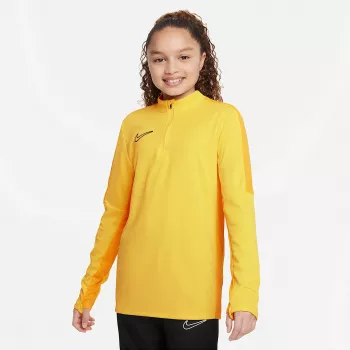 Nike Dri-FIT Academy 23 Drill Top SS παιδικό ποδοσφαιρικό προπονητικό τοπ Opti κίτρινο/μαύρο XS