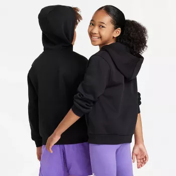 Nike Sportswear Club Fleece παιδικό μπλούζα με κουκούλα Μαύρο FD3004-010 Μέγεθος S