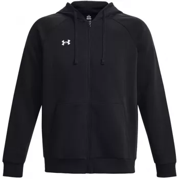 Under Armour Ανδρικό Rival Fleece Full-Zip Φούτερ με Κουκούλα Μαύρο 1379767 001