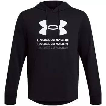 Under Armour UA Rival Terry Graphic Φούτερ με Κουκούλα Μαύρο 1386047 001