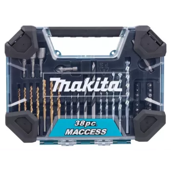 Makita E-22573 Σετ 38 τεμ. Τρυπανιών και Κατσαβιδιών με HSS-G, Ξύλου και Τοίχου
