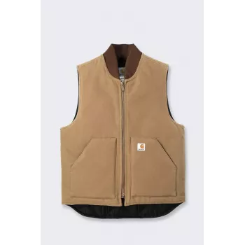Carhartt V01 Firm Duck μονωμένο γιλέκο καφέ