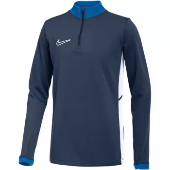 Nike Dri-FIT Academy 25 Drill Top εφηβικό μακρυμάνικο με τέταρτο φερμουάρ αθλητικό jersey - Obsidian/λευκό - μέγεθος L