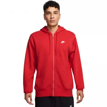 Nike Club BB φούτερ με φερμουάρ ανδρικό University Red FN3861 657 Μέγεθος L