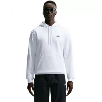 Nike Club Fleece ανδρικό φούτερ με κουκούλα Λευκό FN3859-100 XL