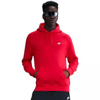 Nike Club Fleece ανδρικό crewneck φούτερ University Red
