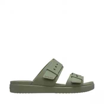 Crocs Brooklyn Buckle Low γυναικείο πλατφόρμα σανδάλια Πράσινο 211215 3BX 38-39