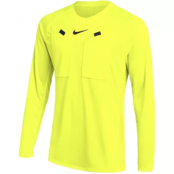 Nike Dri-FIT Referee III ανδρικό ποδοσφαιρικό jersey διαιτητή με μακριά μανίκια Κίτρινο HV8326 702 μέγεθος S