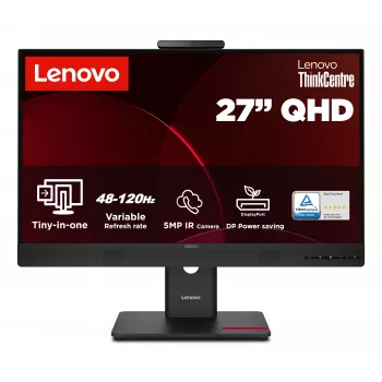 Lenovo ThinkCentre Tiny-in-One 27 Gen6 οθόνη 27 inch UHD IPS με ενσωματωμένη κάμερα, ηχεία και USB hub