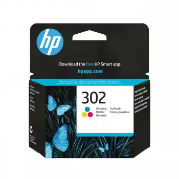 HP 302 Γνήσιο μελανοδοχείο, τρίχρωμο (Cyan, Magenta, Yellow) - Standard yield