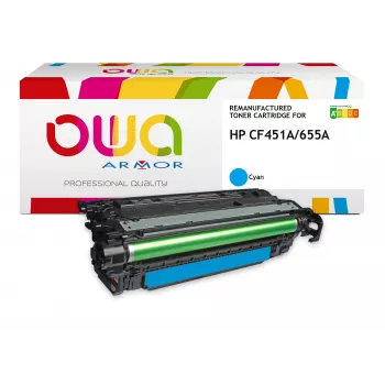 ARMOR OWA Συμβατό δοχείο τόνερ για HP CF451A κυανό (10.500 σελίδες)