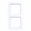 Hager WAD7200WG Πλαίσιο 2 θέσεων, C.1 Design, λευκό φως γυαλιστερό