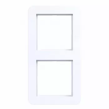 Hager WAD7200WG Πλαίσιο 2 θέσεων, C.1 Design, λευκό φως γυαλιστερό