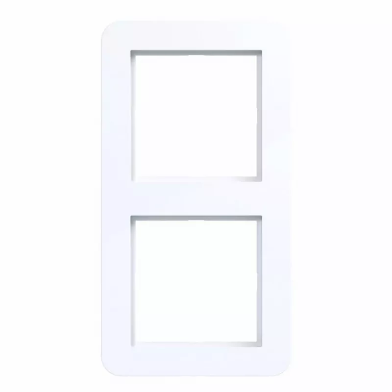 Hager WAD7200WG Πλαίσιο 2 θέσεων, C.1 Design, λευκό φως γυαλιστερό