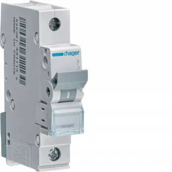 Hager MBN132E 32A 1πολικός 6kA χαρακτηριστική B διακόπτης προστασίας γραμμής