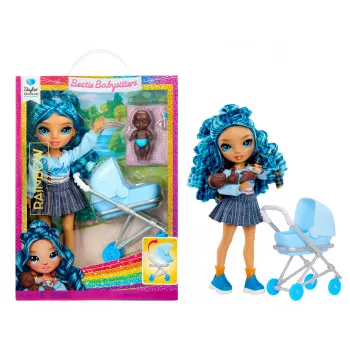Rainbow High Jr. High Bestie Babysitters - Skyler Bradshaw κούκλα μόδας με κουτάβι και αξεσουάρ