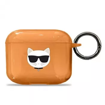 Karl Lagerfeld KLA3UCHFO θήκη AirPods 3 πορτοκαλί Choupette