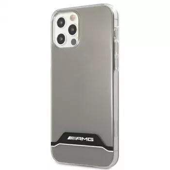 AMG AMHCP12MTCBW Θήκη iPhone 12/12 Pro διαφανής σκληρή με ηλεκτροεπίστρωση μαύρο & λευκό