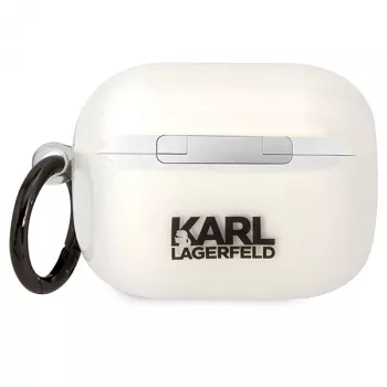 Karl Lagerfeld θήκη AirPods Pro διαφανής με σιλουέτα κεφαλιού Karl