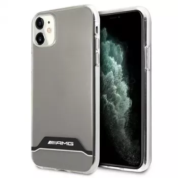 AMG AMHCN61TCBW Σκληρή θήκη για iPhone 11 / XR 6,1 ιντσών – διαφανής με ηλεκτροεπίστρωση μαύρο & λευκό