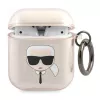 Karl Lagerfeld KLA2UKHGD Θήκη AirPods 1/2 χρυσό glitter Karl Head