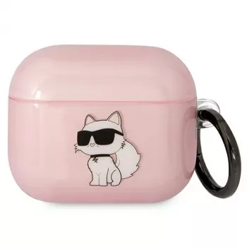 Karl Lagerfeld KLA3HNCHTCP Θήκη AirPods 3 ροζ Ikonik Choupette
