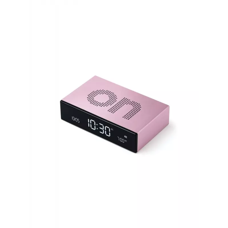 Lexon Flip Premium ψηφιακό ξυπνητήρι ανοιχτό ροζ LR152LP