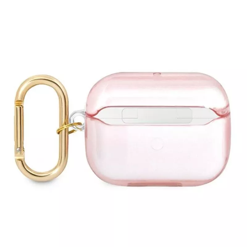 GUESS θήκη AirPods Pro με λουράκι ροζ Strap Collection
