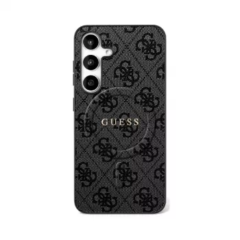 GUESS 4G Ring Classic Logo θήκη MagSafe για Samsung Galaxy S25 FE - μαύρο