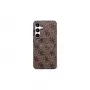 GUESS 4G Ring Classic Logo θήκη MagSafe για Samsung Galaxy S25 FE - καφέ