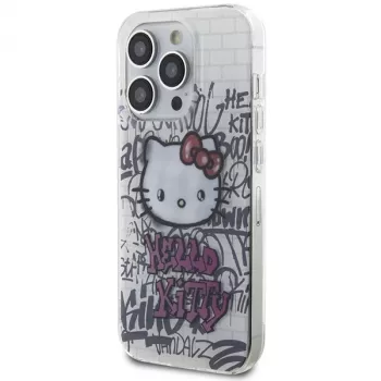Hello Kitty HKHCP13LHDGPHT iPhone 13 Pro / 13 6,1 inch Λευκή Θήκη Hardcase IML Kitty On Bricks Graffiti