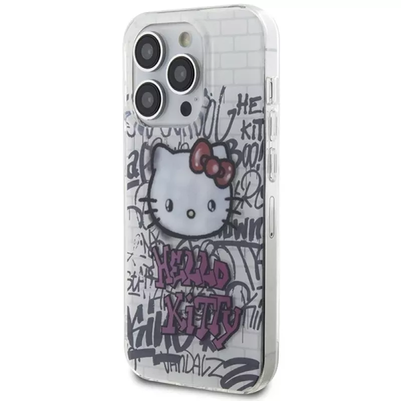 Hello Kitty HKHCP13XHDGPHT iPhone 13 Pro Max Θήκη Hardcase IML Kitty On Bricks Graffiti Λευκό