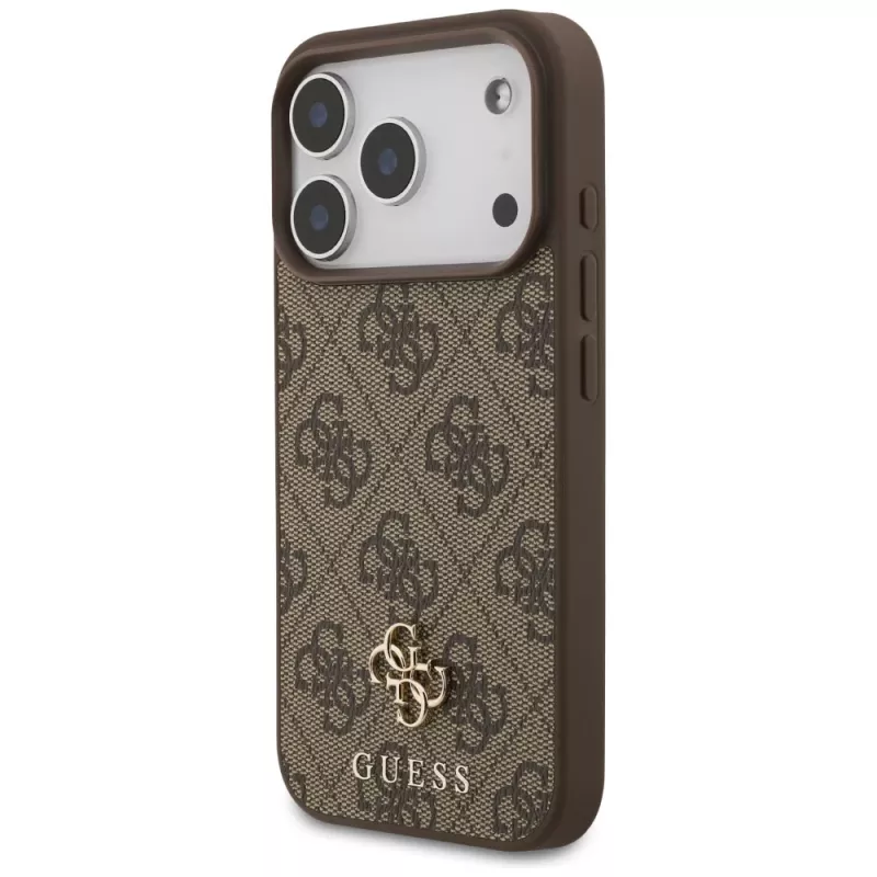 GUESS Θήκη MagSafe 4G Small Classic Logo για iPhone 18 Pro / 17 Pro – Καφέ