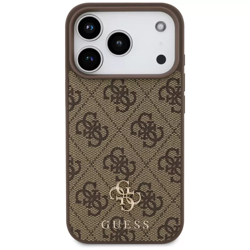 GUESS Θήκη MagSafe 4G Small Classic Logo για iPhone 18 Pro / 17 Pro – Καφέ