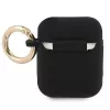 Guess GUA2SSSK Θήκη AirPods 1/2 Μαύρο Σιλικόνη Vintage Script