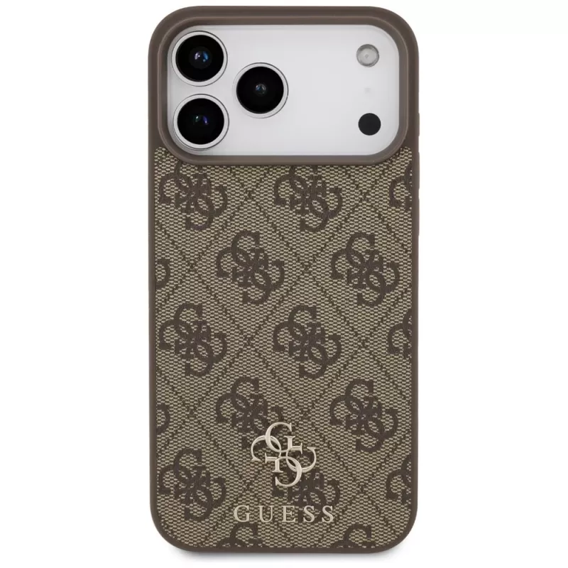 GUESS Θήκη MagSafe 4G Small Classic Logo για iPhone 18 Pro Max / 17 Pro Max - Καφέ