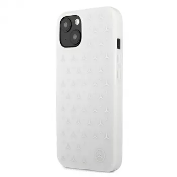 Mercedes-Benz Θήκη Hardcase Silver Stars για iPhone 13/14/15 6,1 inch – Λευκό