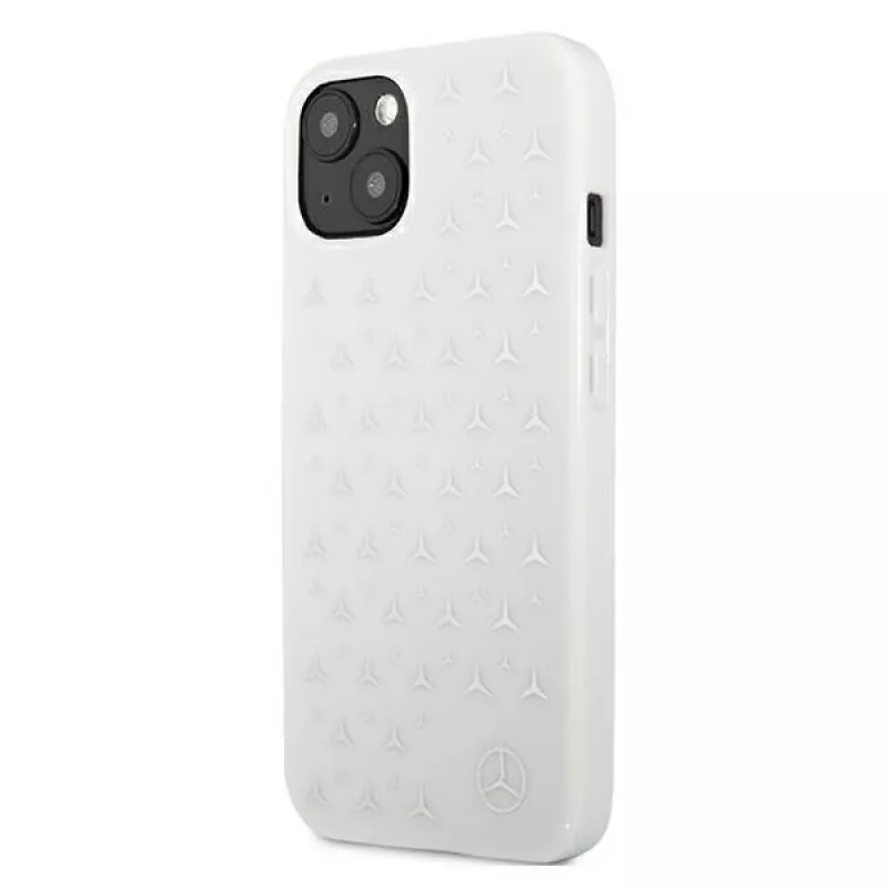 Mercedes-Benz Θήκη Hardcase Silver Stars για iPhone 13/14/15 6,1 inch – Λευκό