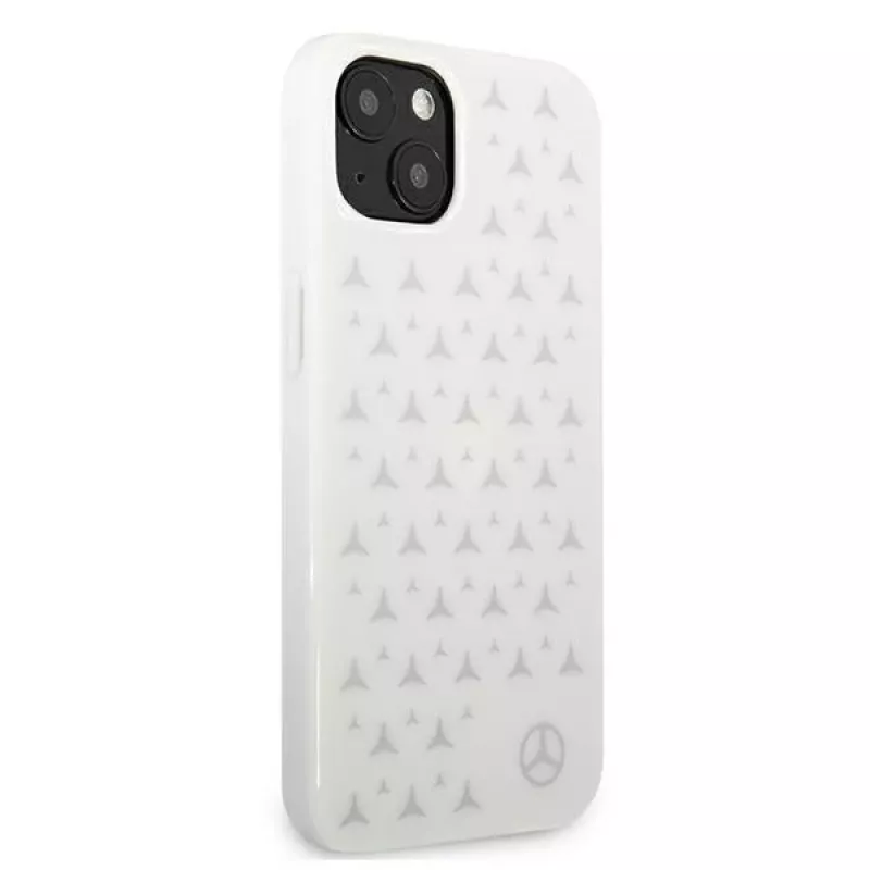 Mercedes-Benz Θήκη Hardcase Silver Stars για iPhone 13/14/15 6,1 inch – Λευκό