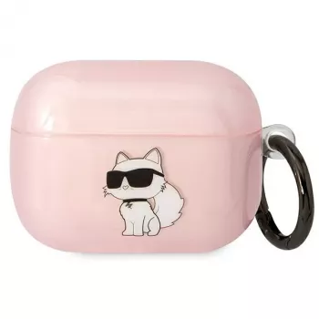 Karl Lagerfeld KLAPHNCHTCP Θήκη AirPods Pro Ροζ Ikonik Choupette